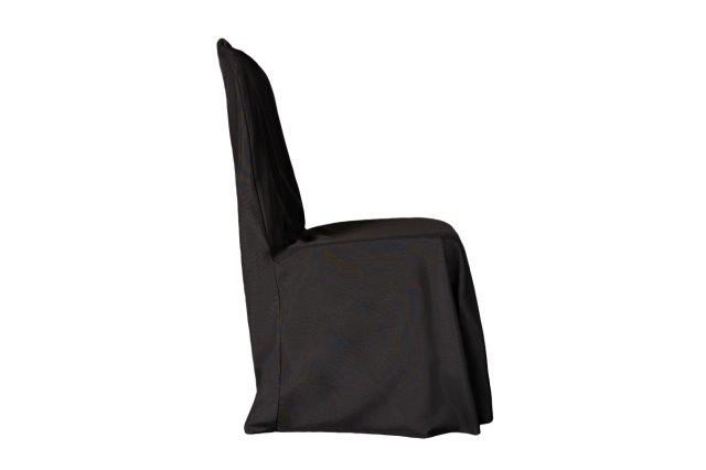 Classic Solid Black chair cover